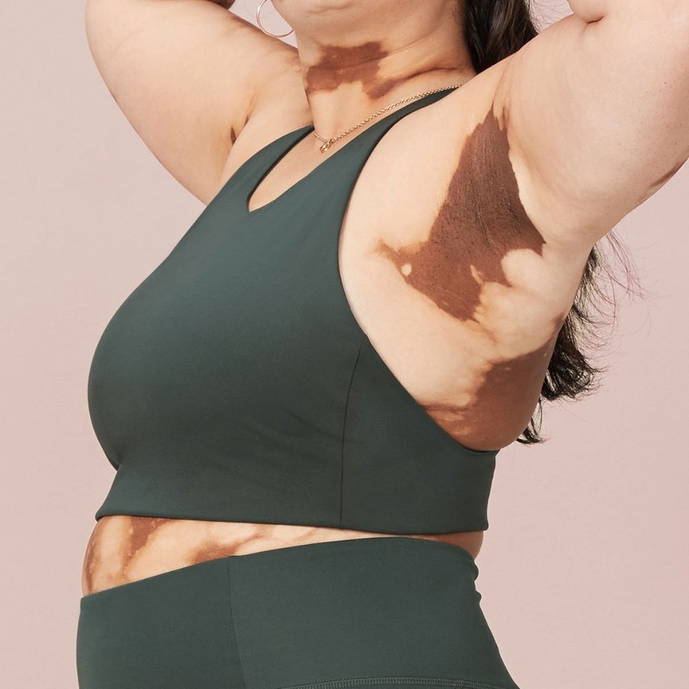Girlfriend Collective Topanga Bra in Moss